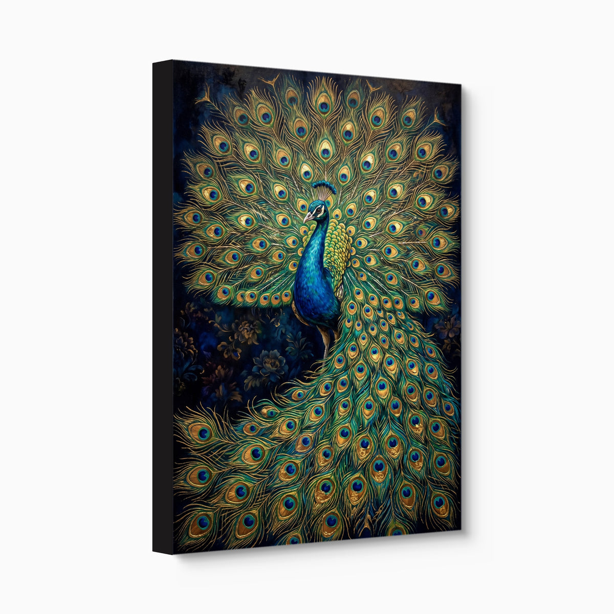 Peacock Display — peacock display angled flush print