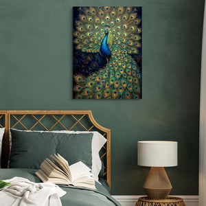 Peacock Display — peacock display sq green bed 1port flush print
