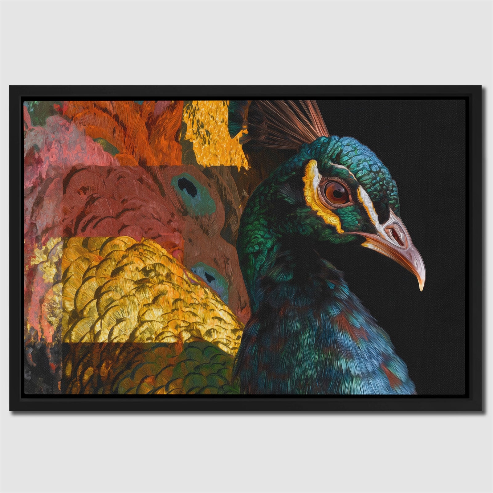 Peacock Forest Geometric — Peacock Forest Geometric Close Up Landscape 65