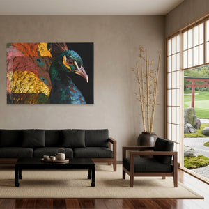 Peacock Forest Geometric — Peacock Forest Geometric Japanese Garden Land 122