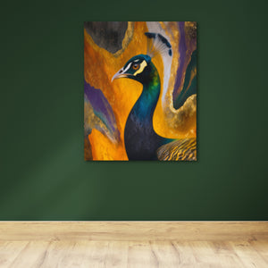 Peacock Gold Maximalist — Peacock Gold Maximalist Green Wall 146