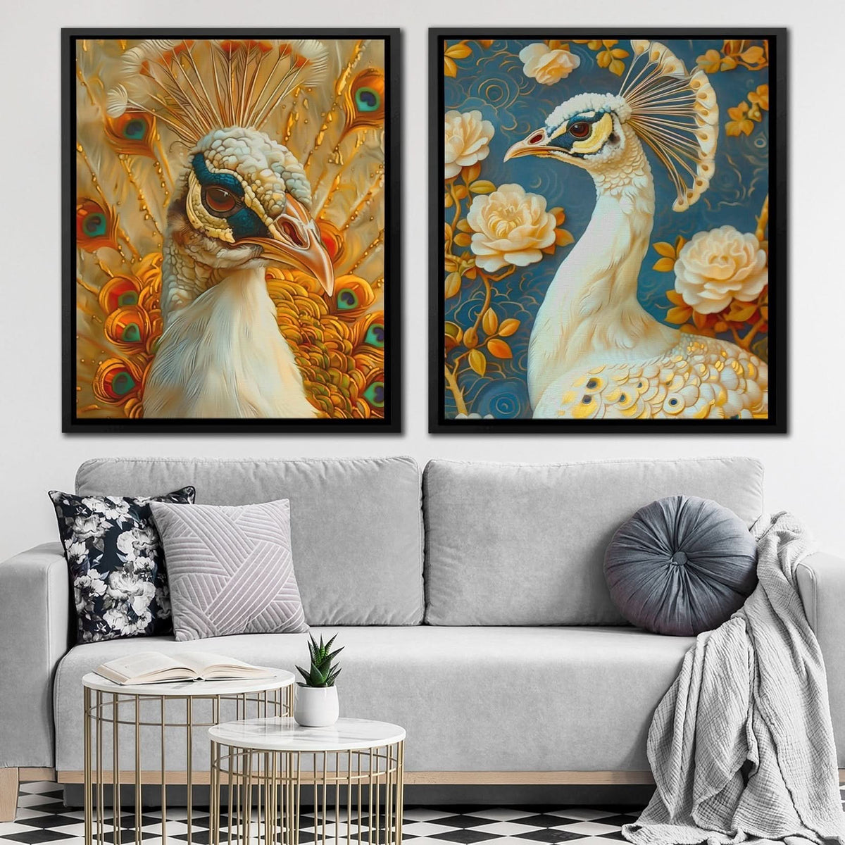 Peacock Grandeur - Regal Peacock Wall Decor