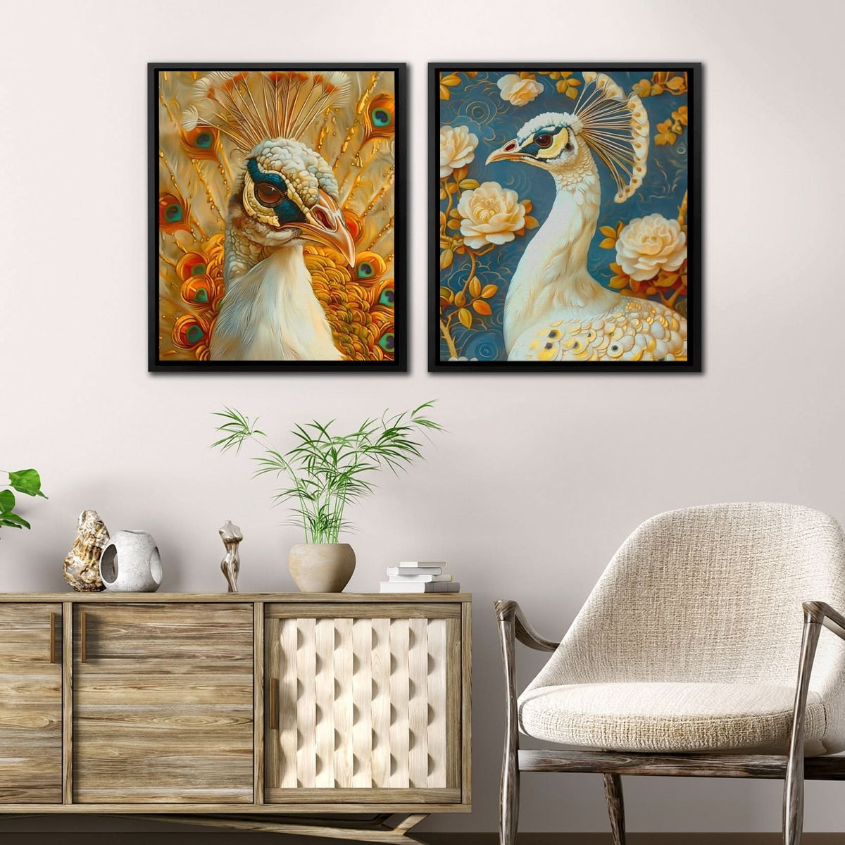 Peacock Grandeur - Regal Peacock Wall Decor