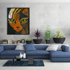 Peacock Maned Lion - Luxury Wall Art