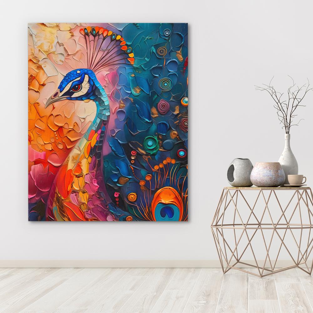 Peacock Muse - Luxury Wall Art
