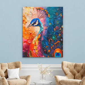 Peacock Muse - Luxury Wall Art