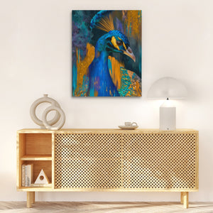 Peacock Teal Tempest - Luxury Wall Art