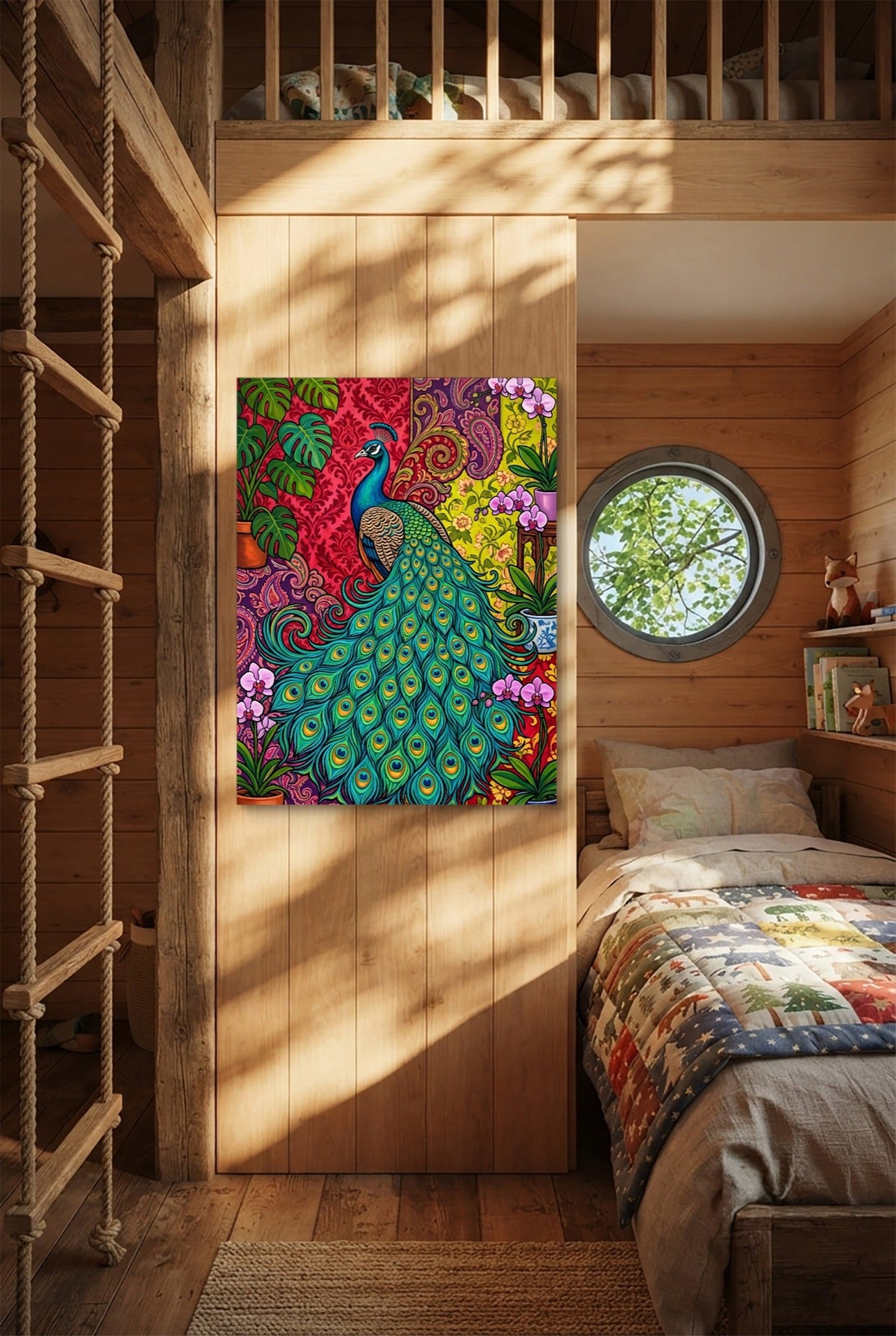 Peacock Unfurled - Luxury Wall Art