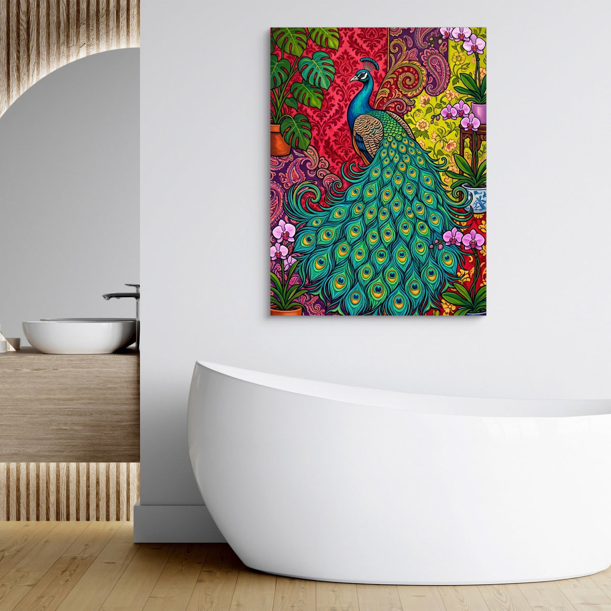 Peacock Unfurled - Luxury Wall Art