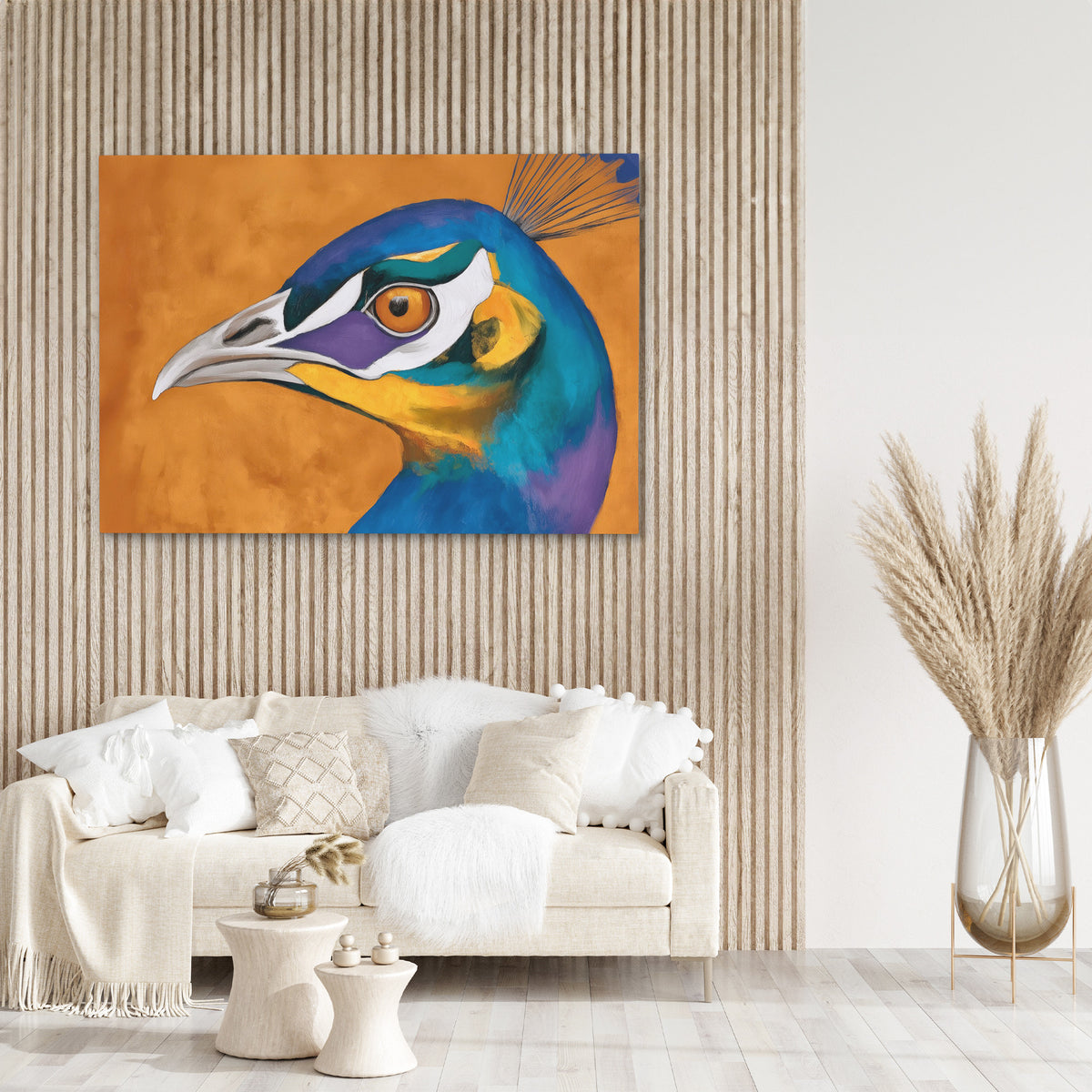 Peacocks Electric Dream - Luxury Wall Art