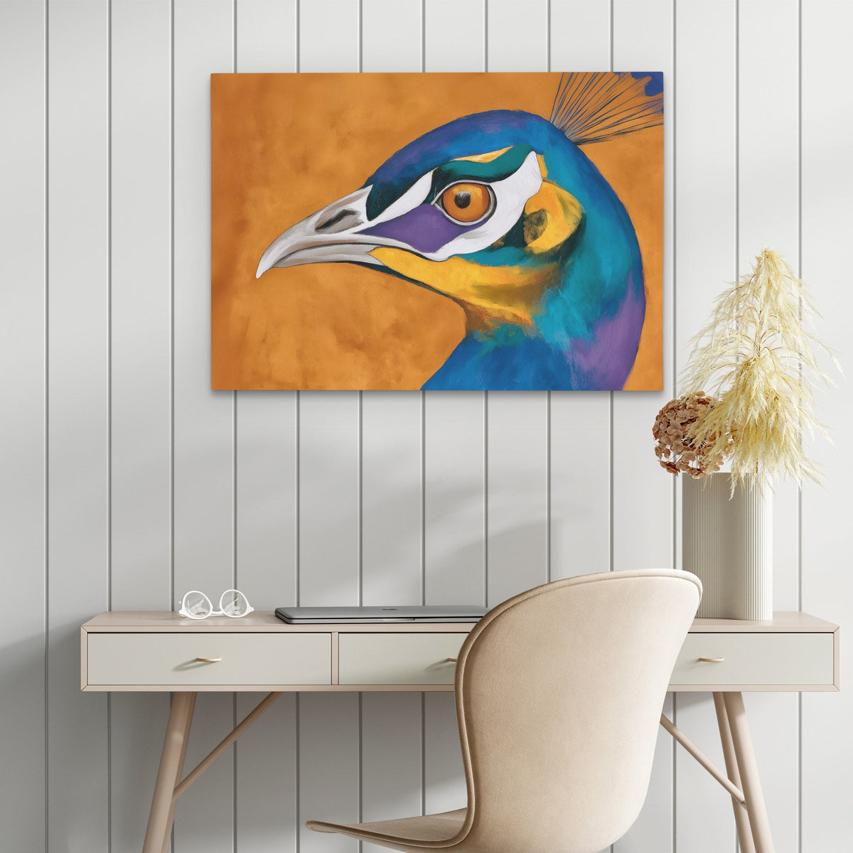 Peacocks Electric Dream - Luxury Wall Art