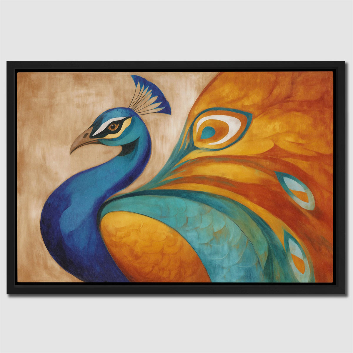 Peacocks Flowing Tapestry - Luxury Wall Art
