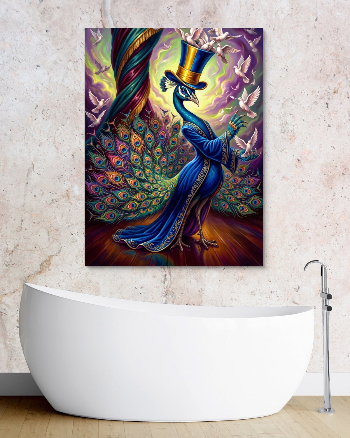 Peacock's Grand Illusion - Luxury Wall Art