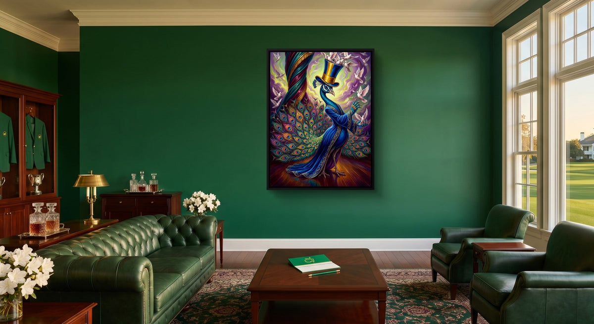 Peacock's Grand Illusion - Luxury Wall Art