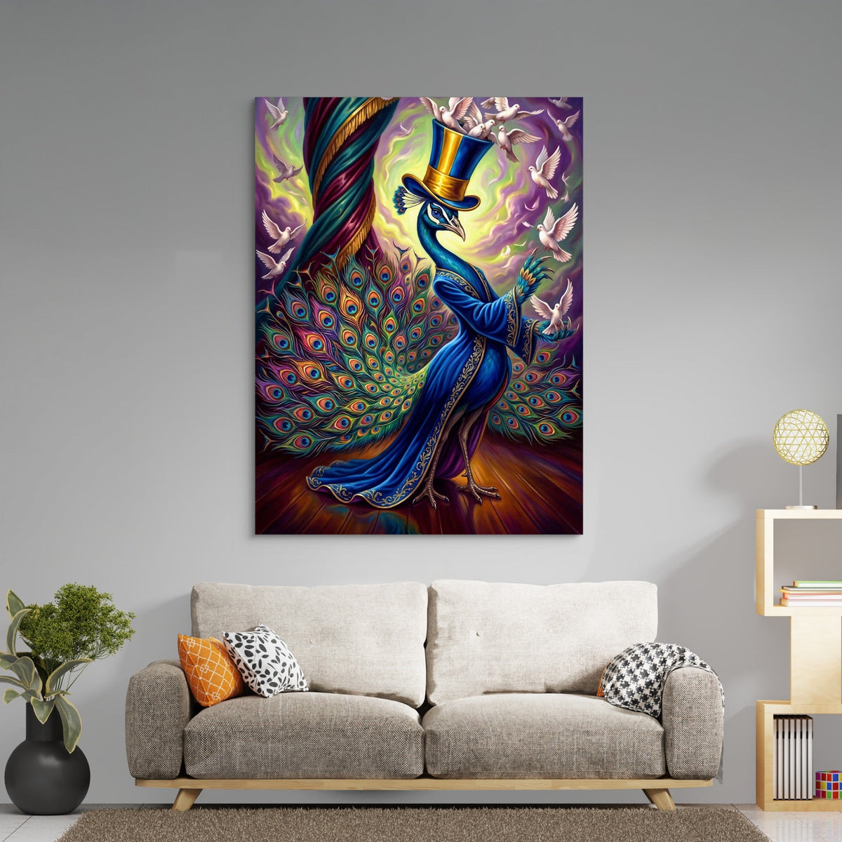 Peacock's Grand Illusion - Luxury Wall Art