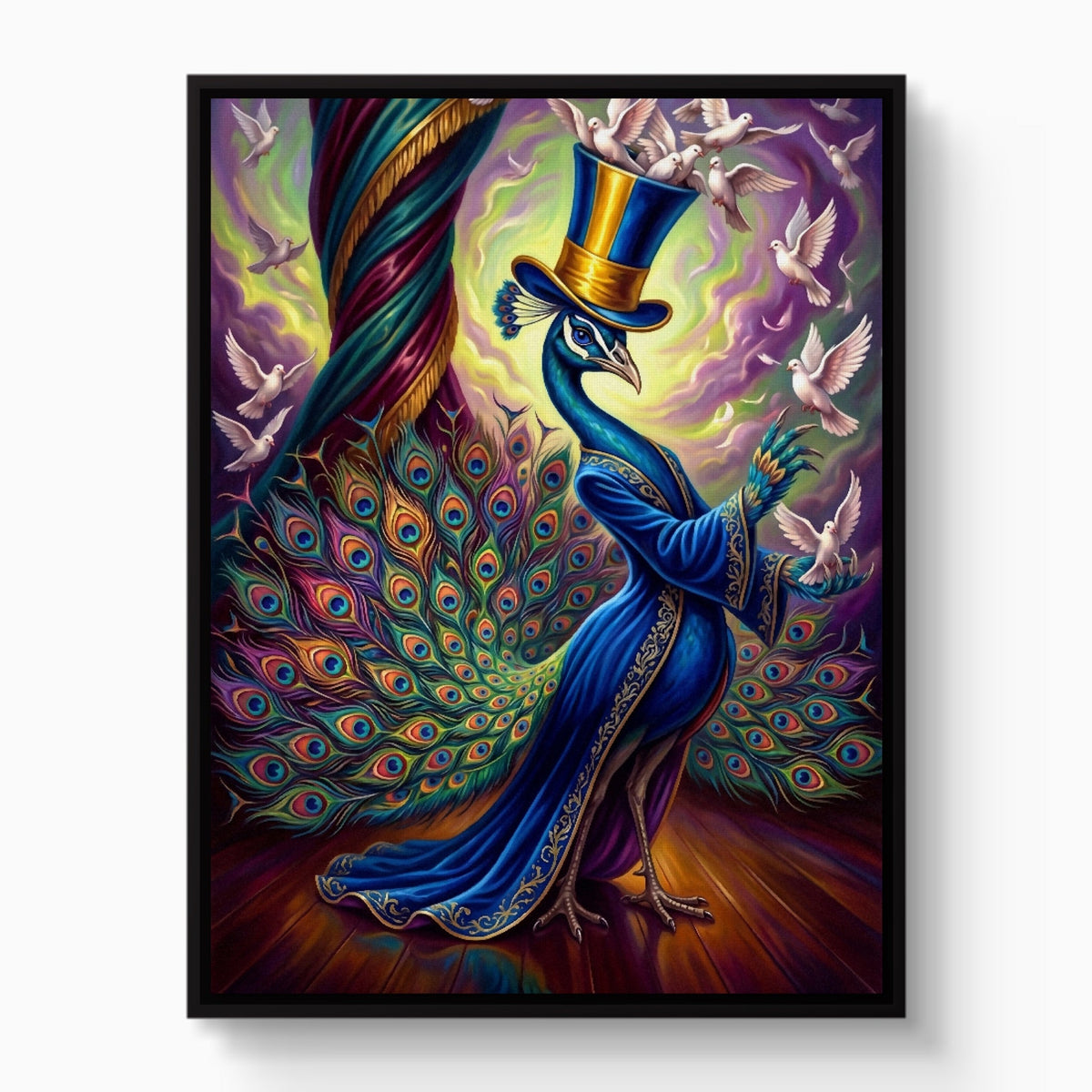 Peacock's Grand Illusion - Luxury Wall Art