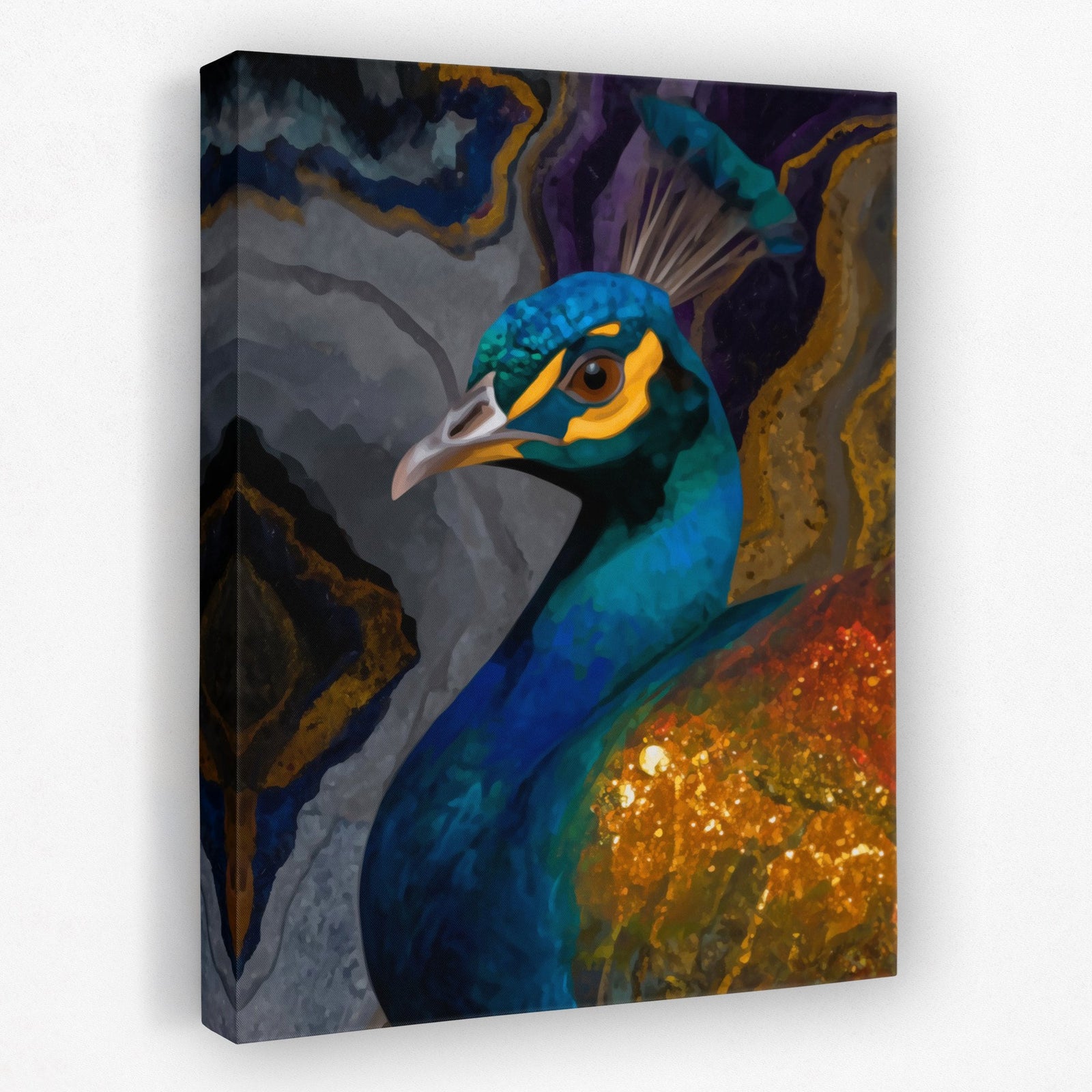 Peacock's Turquoise Dream - Luxury Wall Art