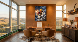 Pegasus and the Lion - Luxury Wall Art