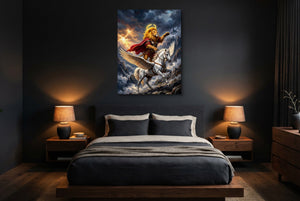 Pegasus and the Lion - Luxury Wall Art