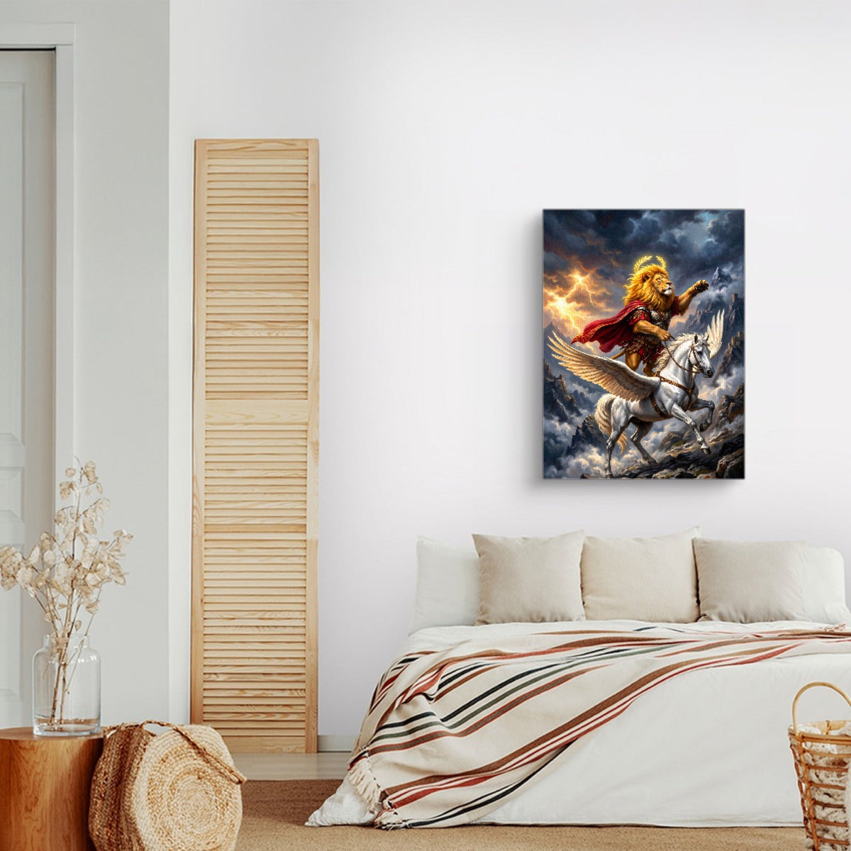 Pegasus and the Lion - Luxury Wall Art
