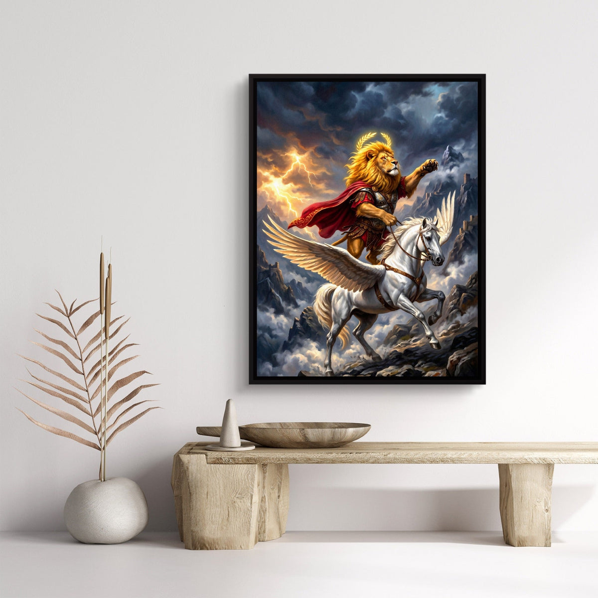 Pegasus and the Lion - Luxury Wall Art