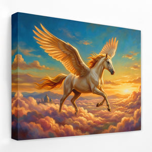 Pegasus Golden Ascent — Pegasus Golden Ascent Landscape   Side View   Mirror Wrap 152