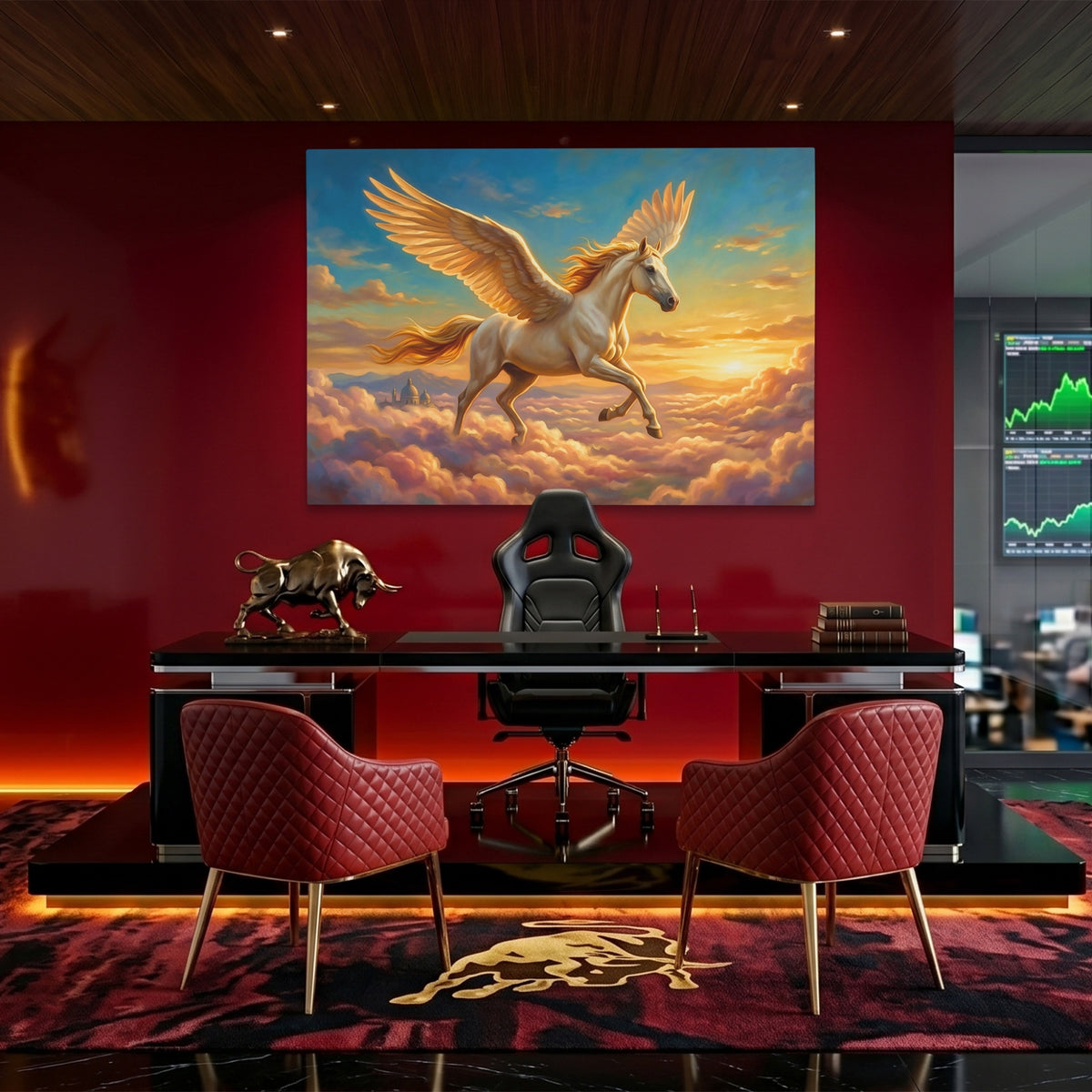 Pegasus Golden Ascent — Pegasus Golden Ascent Bull Trader Room Land 72