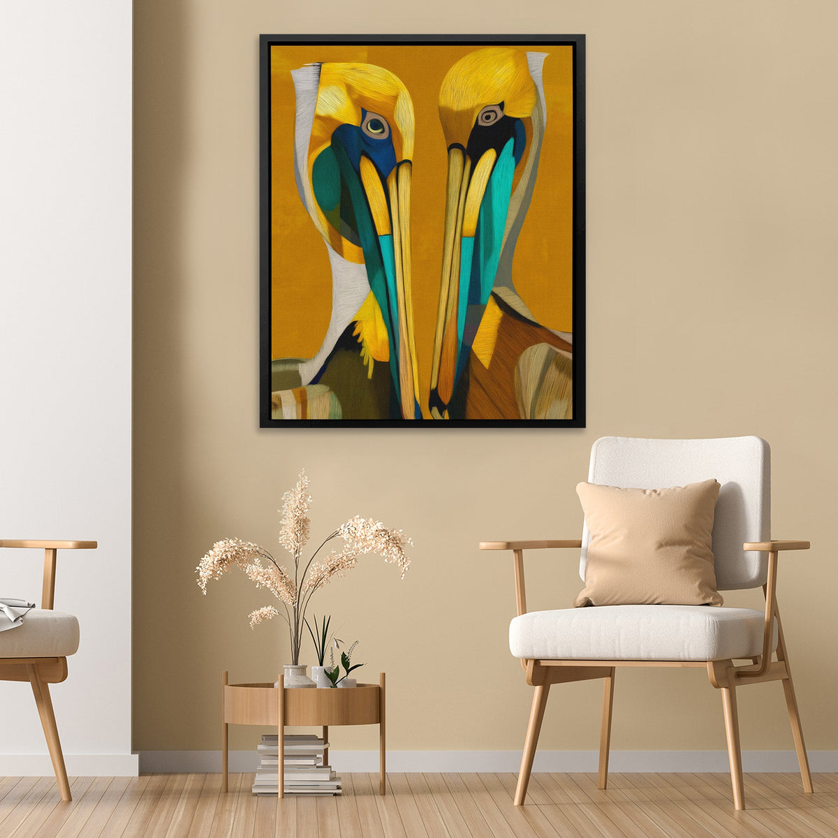 Pelican Golden Bond - Luxury Wall Art