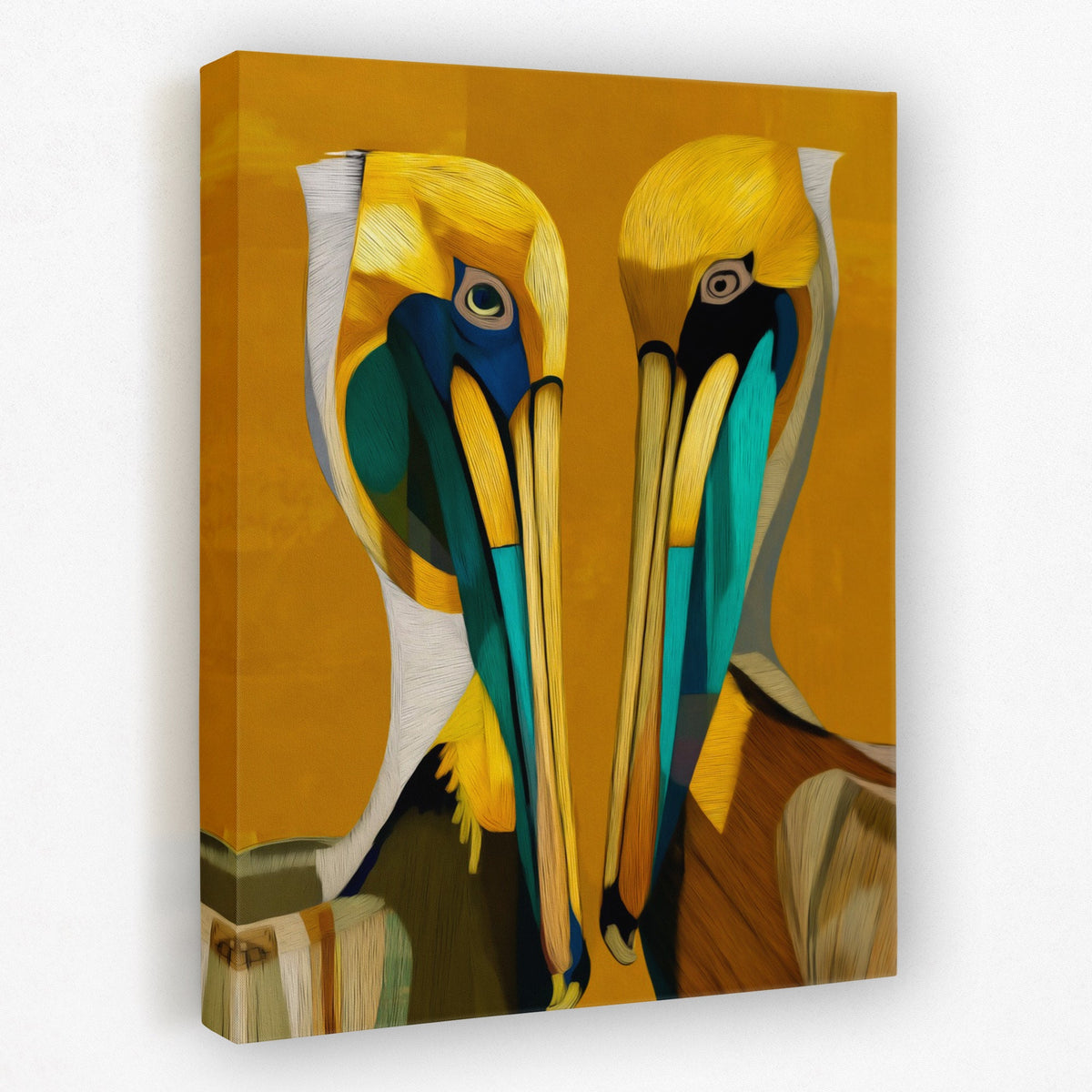 Pelican Golden Bond - Luxury Wall Art