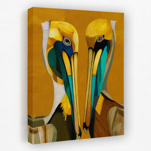 Pelican Golden Bond - Luxury Wall Art