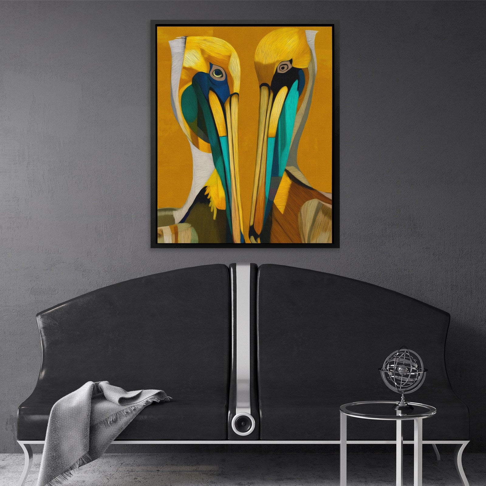Pelican Golden Bond - Luxury Wall Art