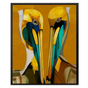 Pelican Golden Bond - Luxury Wall Art