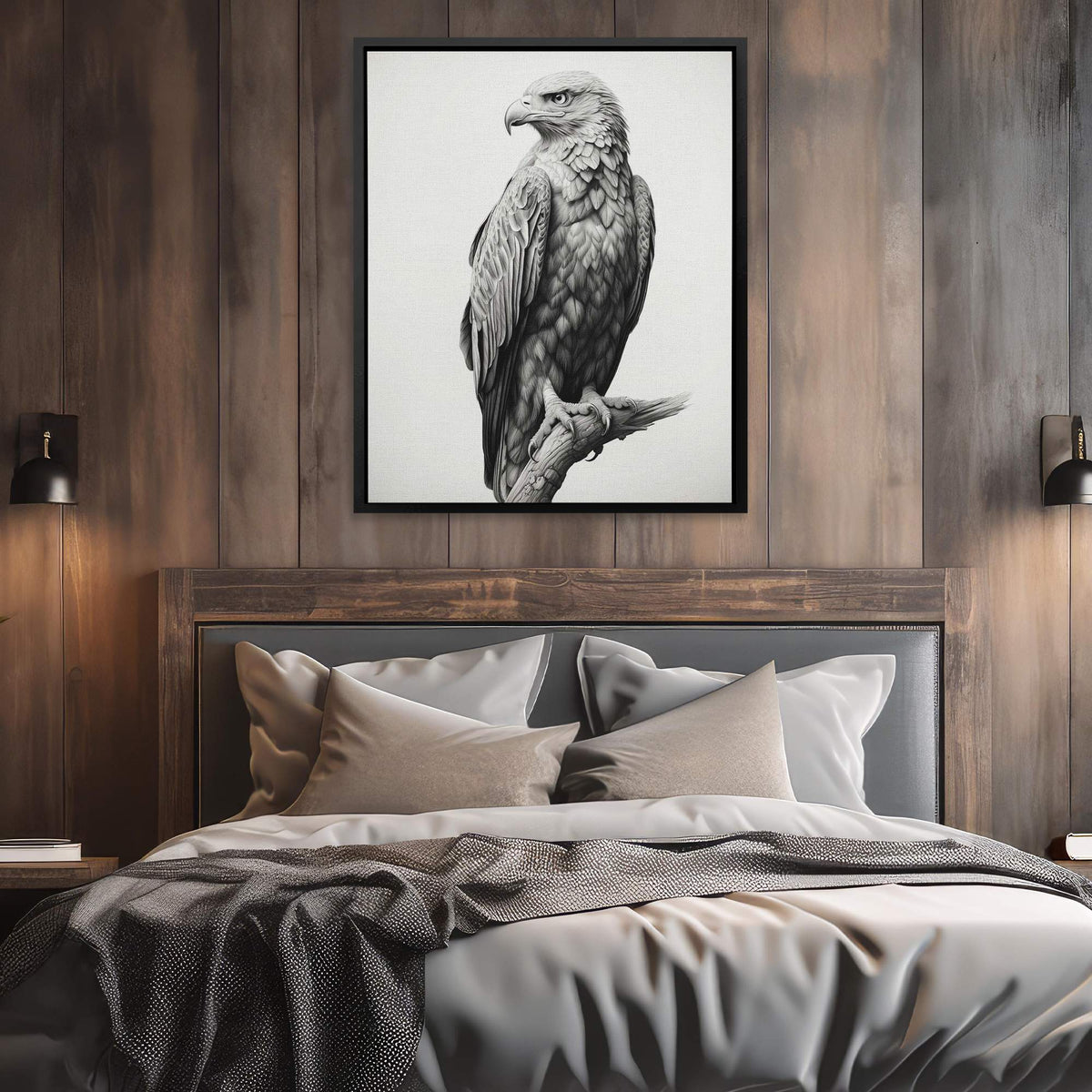 Pencil Bald Eagle - Luxury Wall Art