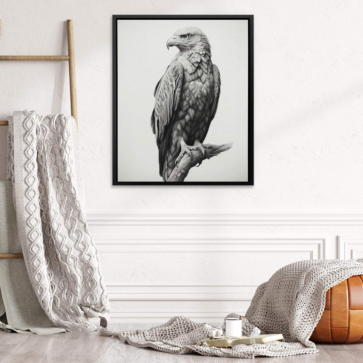 Pencil Bald Eagle - Luxury Wall Art