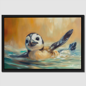 Penguin Glide - Luxury Wall Art