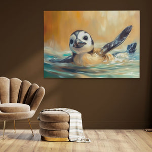 Penguin Glide - Luxury Wall Art