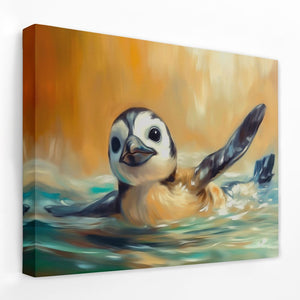 Penguin Glide - Luxury Wall Art