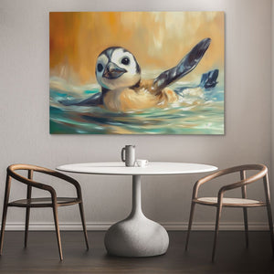 Penguin Glide - Luxury Wall Art