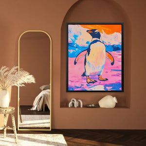 Penguin Ice Swagger - Luxury Wall Art