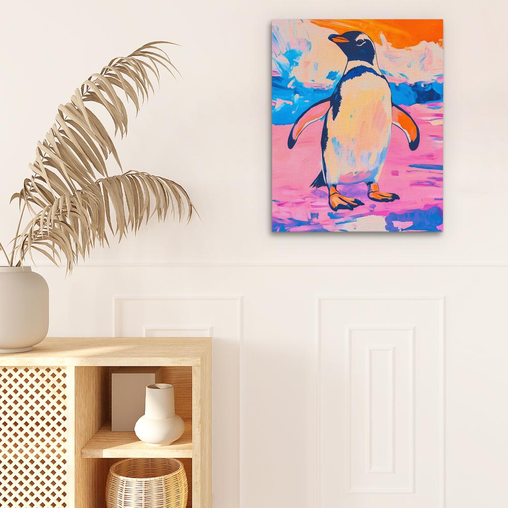 Penguin Ice Swagger - Luxury Wall Art