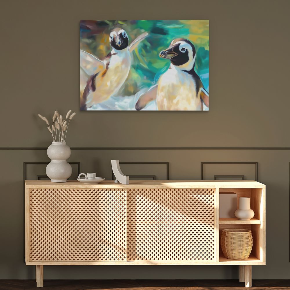 Penguin Pals - Luxury Wall Art