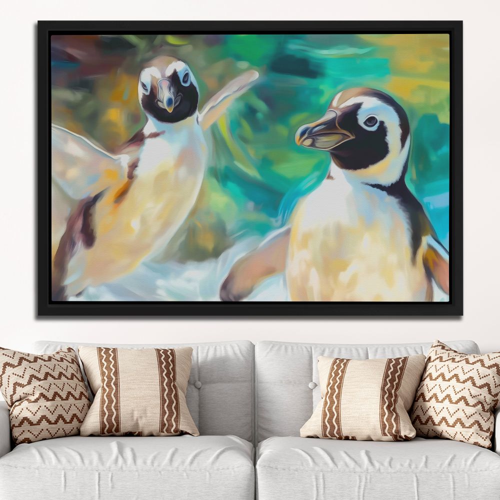 Penguin Pals - Luxury Wall Art