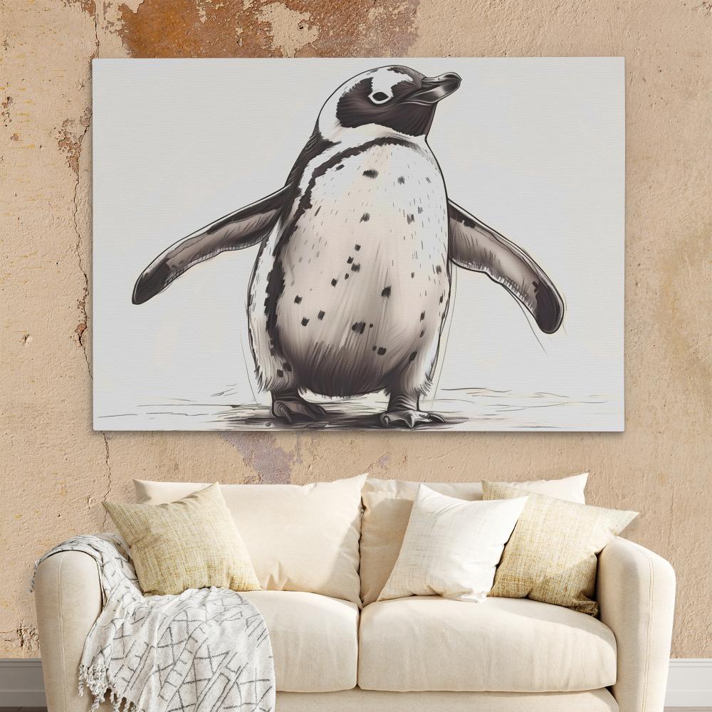 Penguin Waddle - Luxury Wall Art
