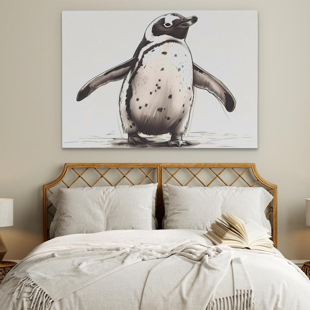 Penguin Waddle - Luxury Wall Art