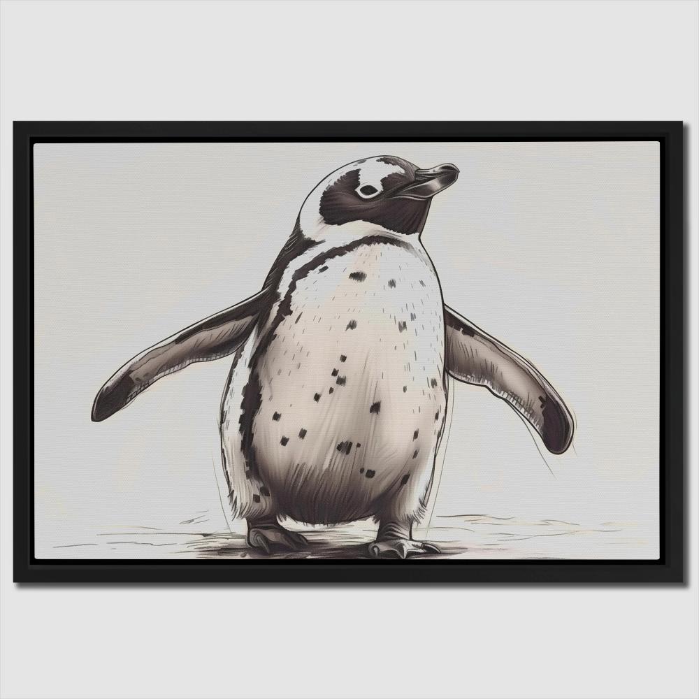 Penguin Waddle - Luxury Wall Art
