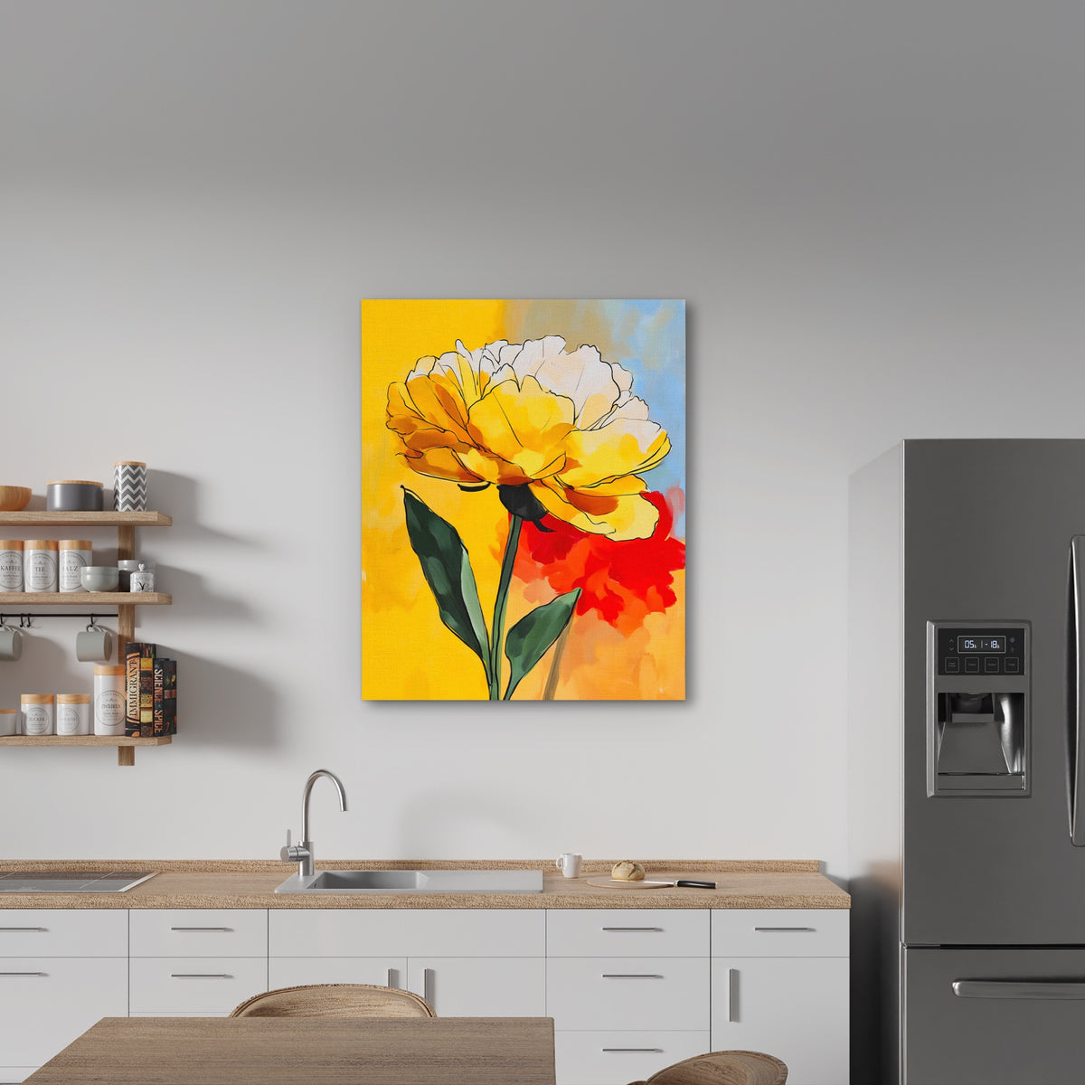 Peony Burnt Bloom — Peony Burnt Bloom New   Kitchen Wall Port 70