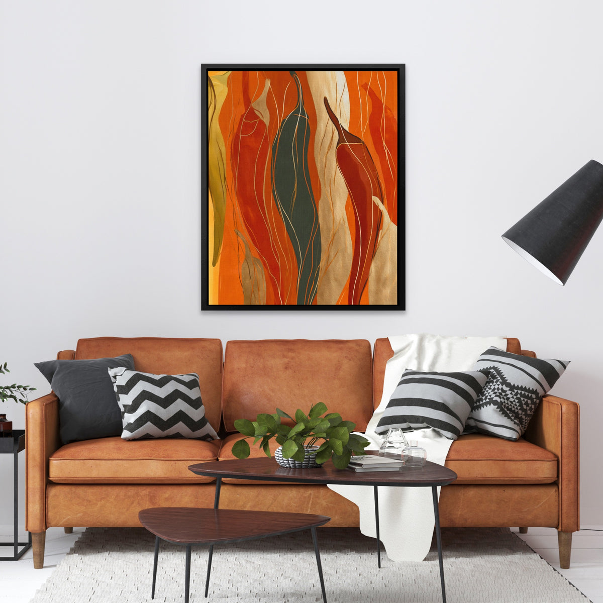 Peppers Fiery Dance — Peppers Fiery Dance Orange Couch 134