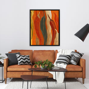 Peppers Fiery Dance — Peppers Fiery Dance Orange Couch 134