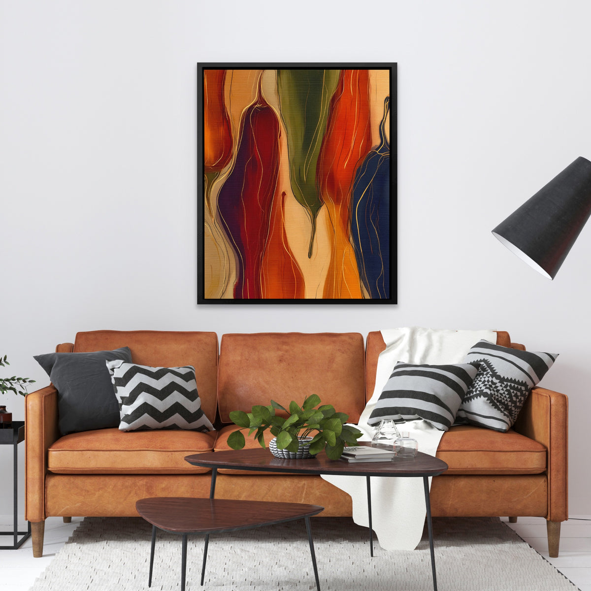 Peppers Fiery Ink — Peppers Fiery Ink Orange Couch 135