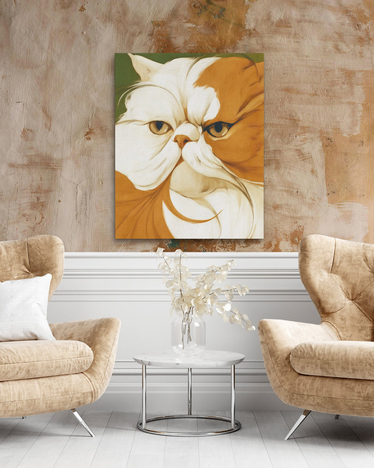 Persian Cream Portrait - Luxury Wall Art